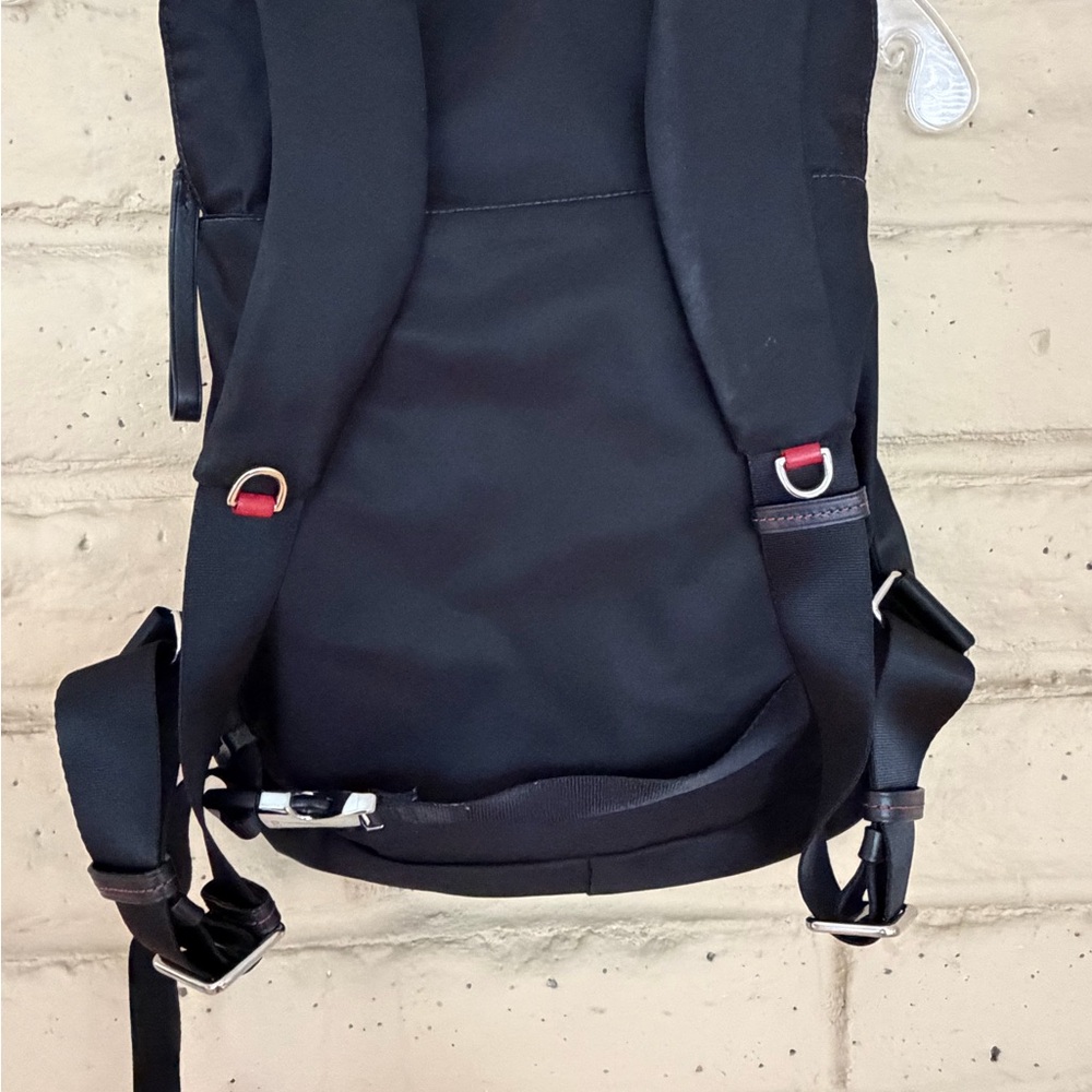 Tumi Black Backpack with Silver Accents - Picture 4 of 6